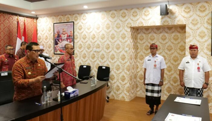Tekankan Kinerja dan Inovasi Bermutu, Bupati Sanjaya Lantik 21 Pejabat di lingkungan Pemkab Tabanan